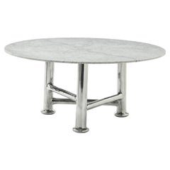 Gervasoni Next 32 Table in Cast Aluminium & Carrara Marble Top by Paola Navone