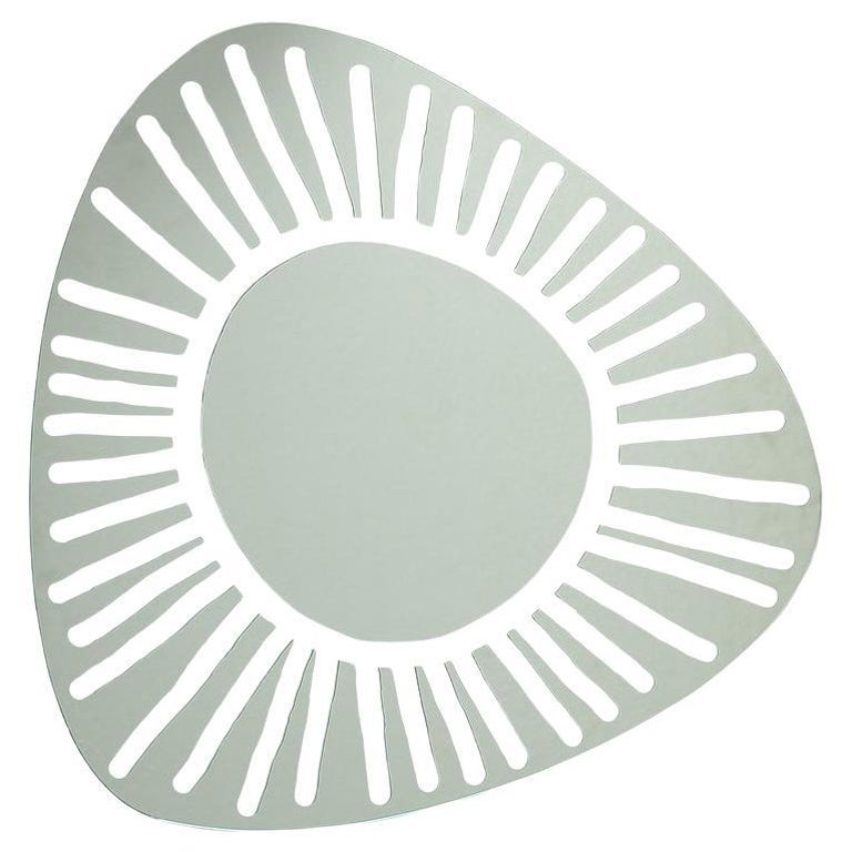 Gervasoni Brick 98 Wall Mirror in White Lacquered by Paola Navone For Sale
