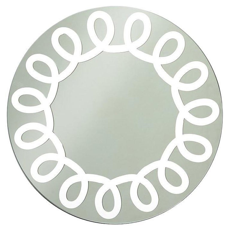 Gervasoni Brick 99 Wall Mirror in White Lacquered by Paola Navone