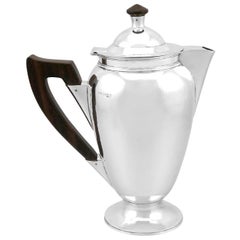 Vintage 1940s Sterling Silver Coffee Pot