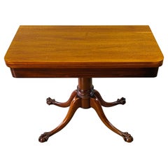 Mahogany Ball & Claw Foot Game Table