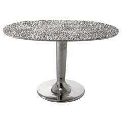 Gervasoni Next 147 Coffee Table in Cast Aluminium & Hammered Top by Paola Navone