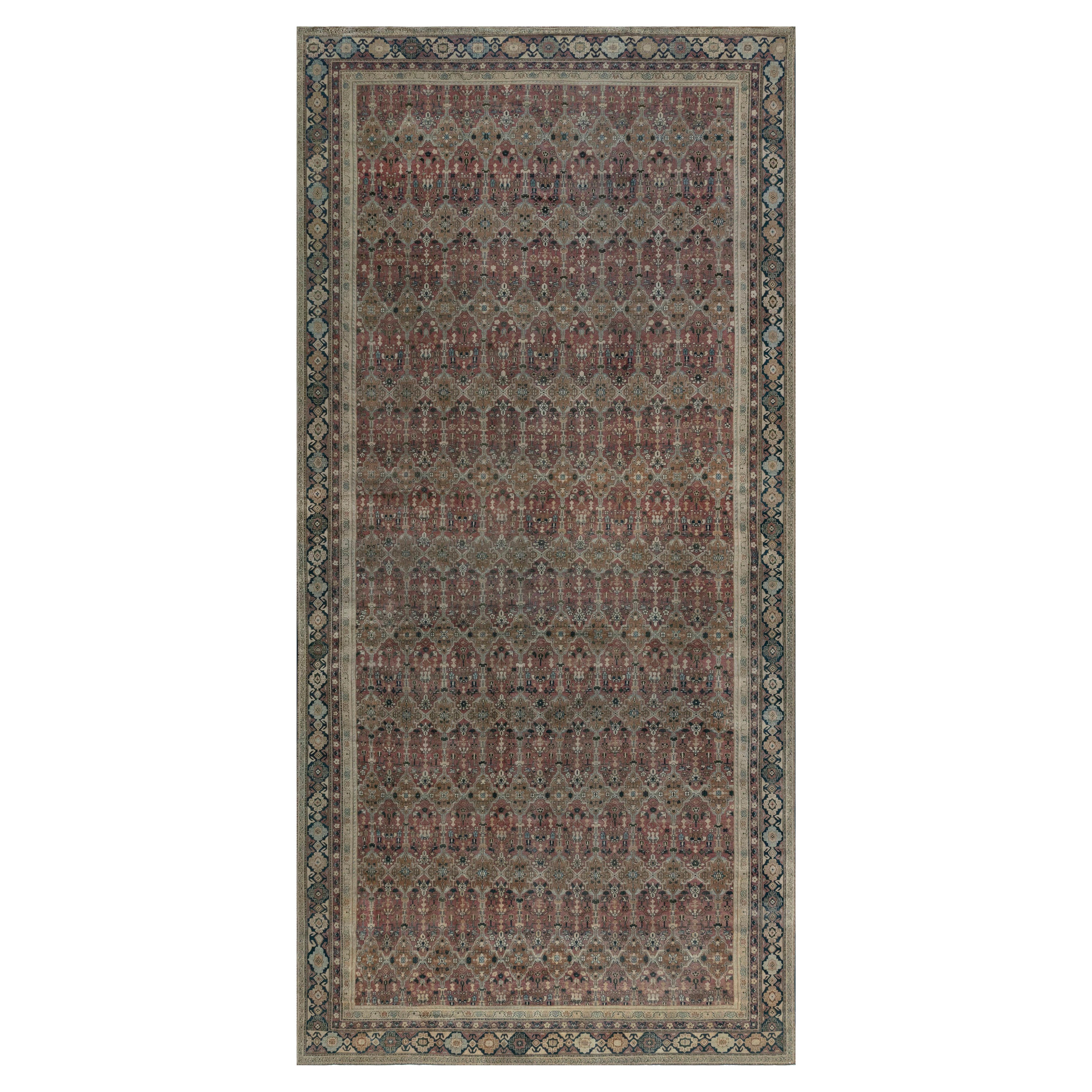 Antiker indischer handgefertigter Teppich