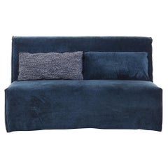 Gervasoni More 06 Modular Love Seat in Midnight Verso Upholstery by Paola Navone