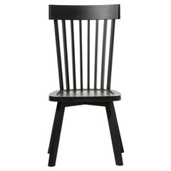 Gervasoni Gray 21 Chair in Black Lacquered Oak by Paola Navone