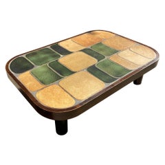 "Shogun" Ceramic Coffee Table by Roger Capron, France, 1960s