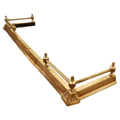 Victorian Barley Twist Brass Fender
