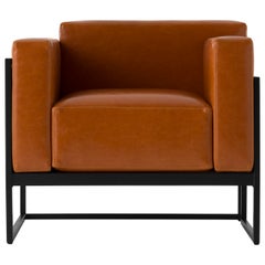 Kirk Sofa Armchair, Living, Orange, Black, Moder Design, Lounge, Hotel, Metal