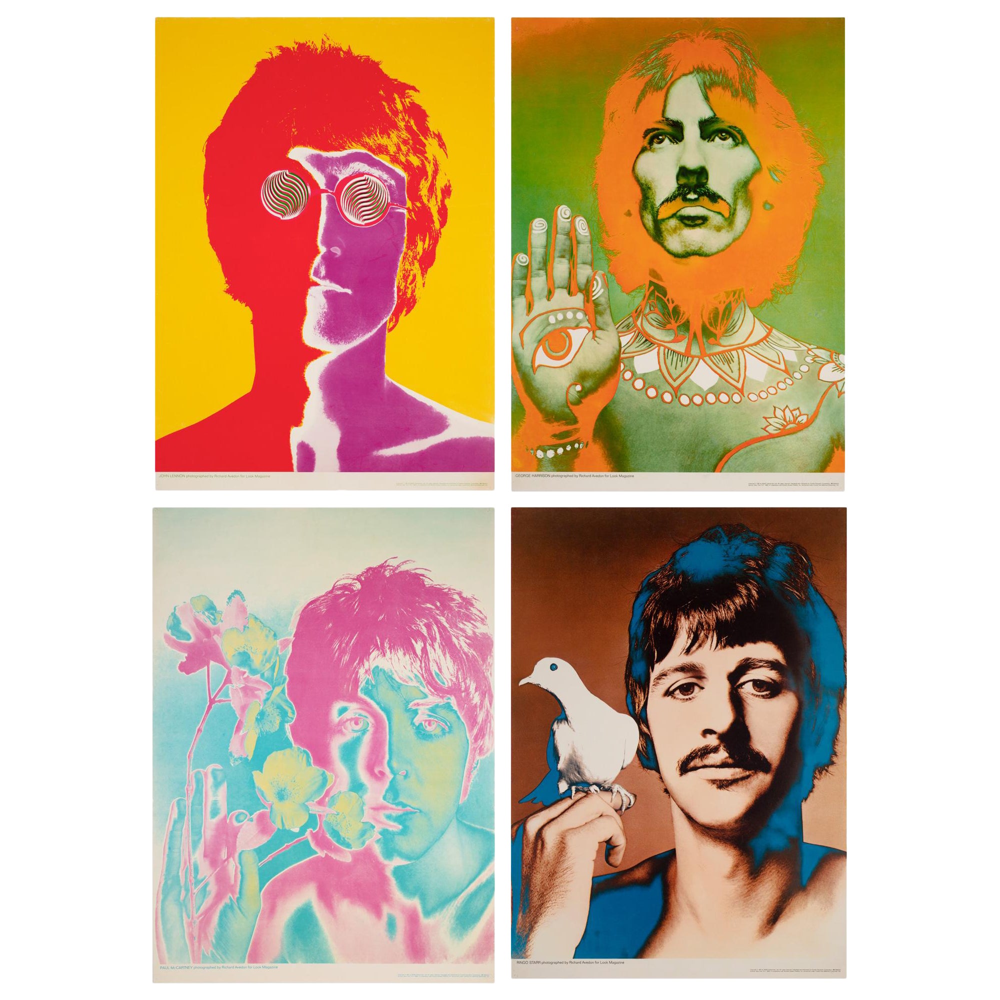 The Beatles 1967 Special Look Magazine Offset Lithograph Posters, Avedon