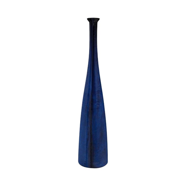 Gervasoni Inout 92 Bottle in Blue Ceramic by Paola Navone For Sale