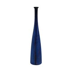 Gervasoni Inout 92 Bottle in Blue Ceramic by Paola Navone