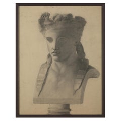 XIX secolo, Disegno su carta, datato, firmato e incorniciato