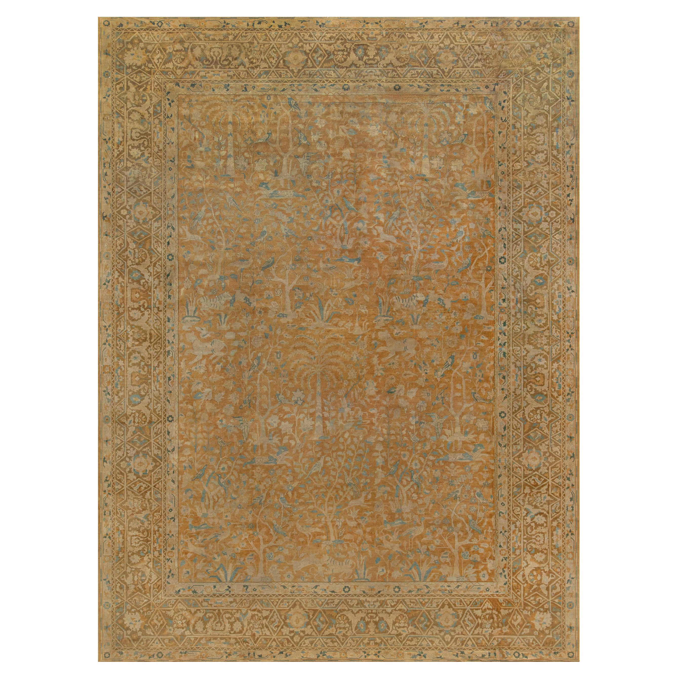 Antiker indischer Teppich 'Size Adjusted'