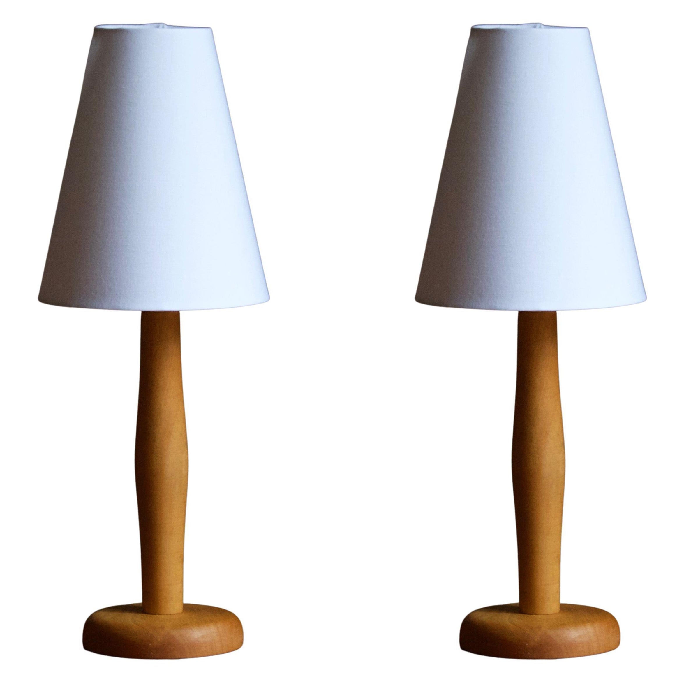 Swedish Small Minimalist Table Lamps, Swedish Table Lamps