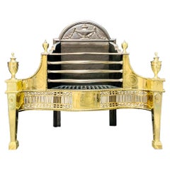 Antique 19th Century Georgian Manner Thomas Elsley Fire Basket