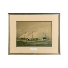 Antique Fred Cozzens American Yachting Print