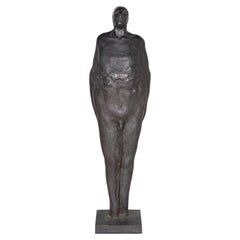 « Figure nue » de Richard Rosenblum en bronze, signée sur socle personnel