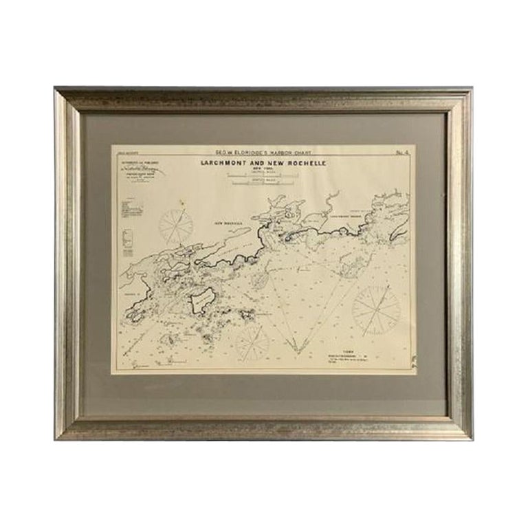 Maritime Chart of Larchmont New York For Sale at 1stDibs