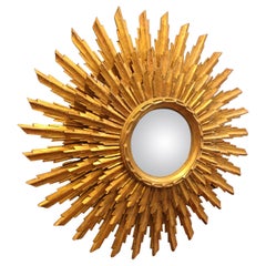 Antique French Sunburst Mirror
