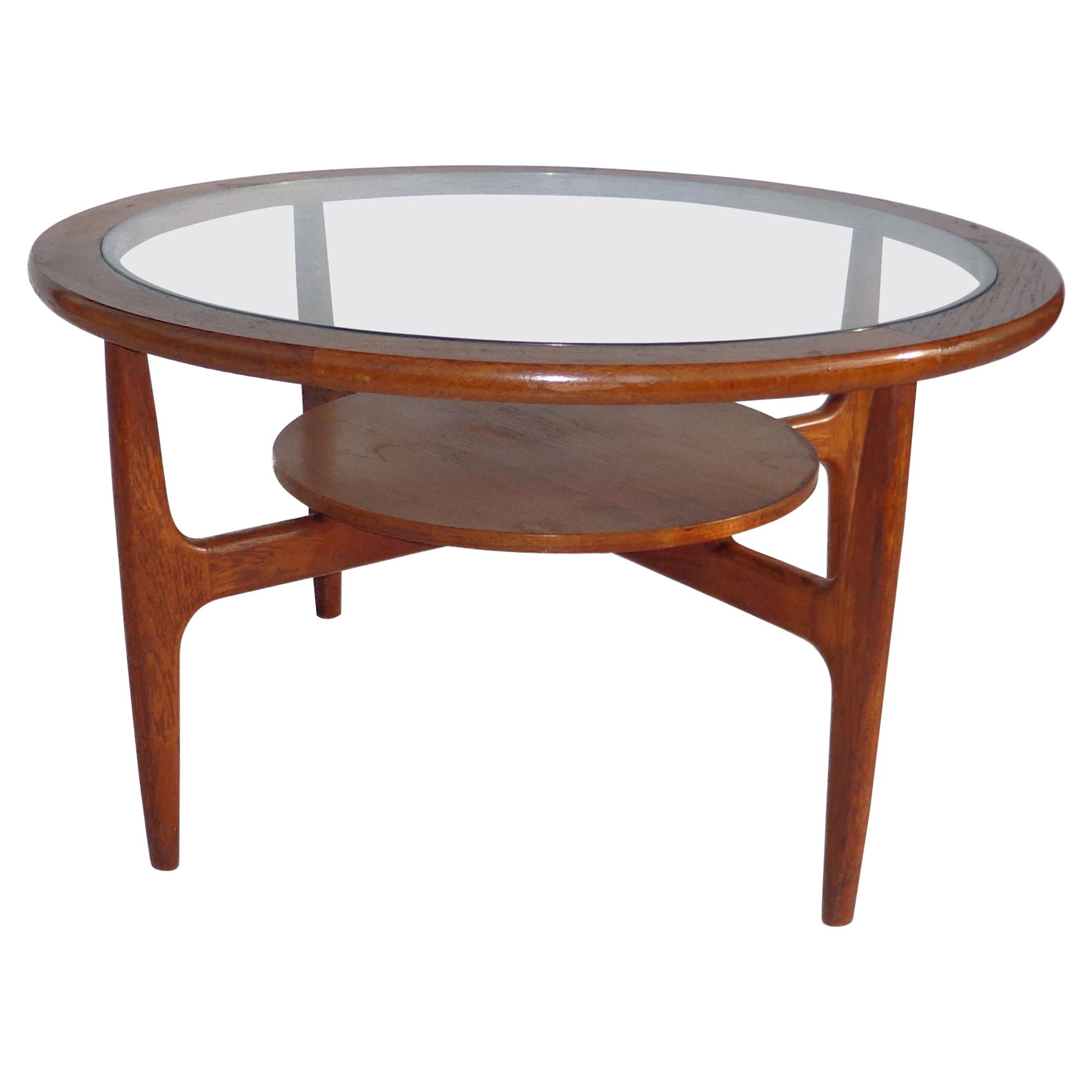 Mid Century 2-Tier Coffee Table For Sale