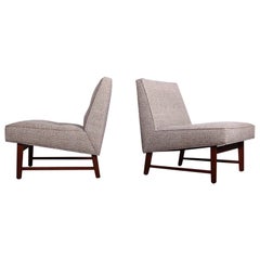 Vintage Pair of Slipper Chairs by Edward Wormley for Dunbar