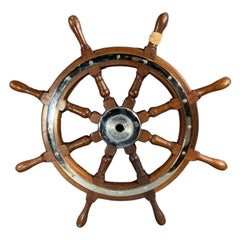 Ship's Wheel with Chrome Trim