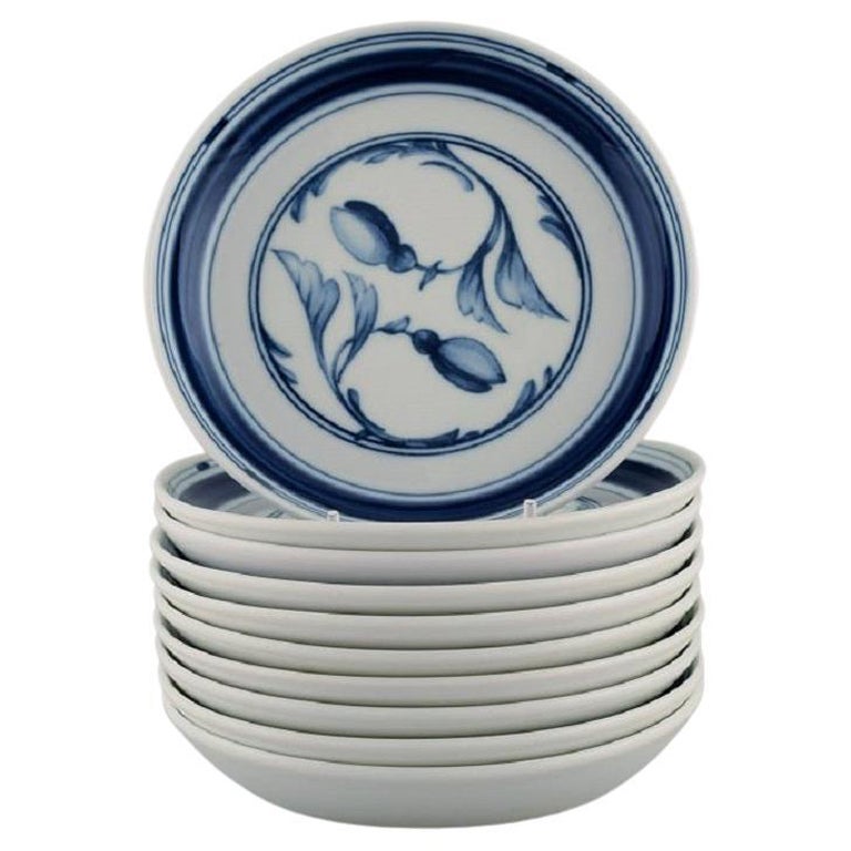 10 Bing & Grøndahl Corinth Plates in Porcelain, 1970s For Sale