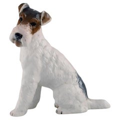Collection Classic Rose:: Groupe Rosenthal:: Fox Terrier à poil dur en porcelaine