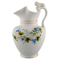 Antique Bing & Grøndahl Chocolate Jug in Porcelain Modelled with a Lion