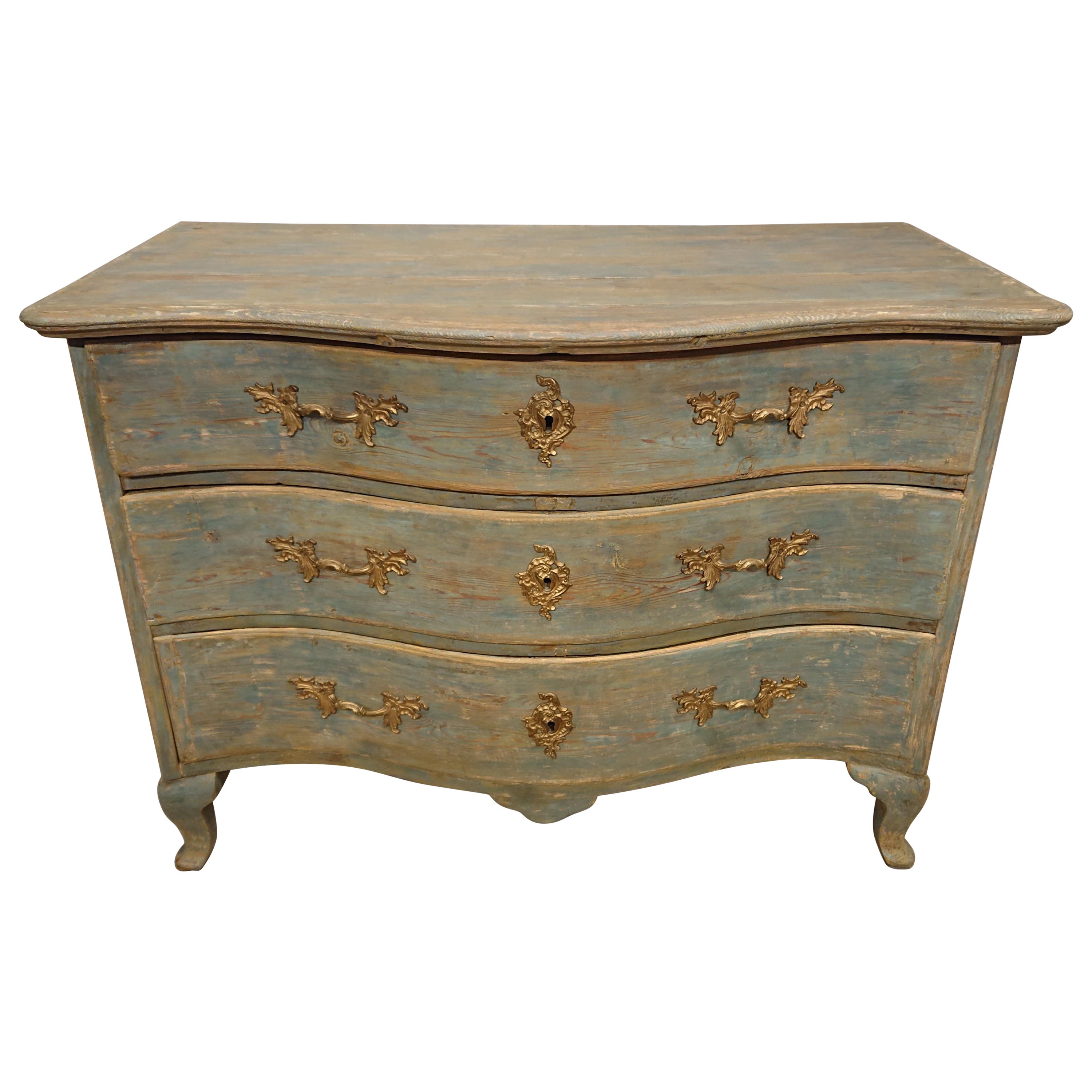 18th Century Swedish Rococo Chest of Drawers from Northern Sweden