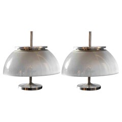 Pair of Alfetta Table Lamps by Sergio Mazza, Artemide 1960s 