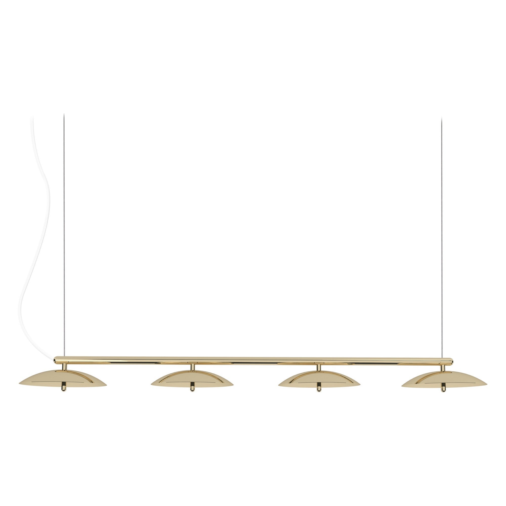 Signal Linear Pendant, by Souda, Long, Brass, Made to Order