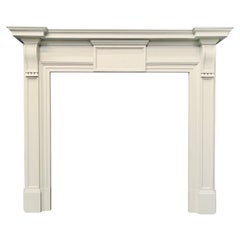 Used Late 19th Century Victorian Solid Oak Fireplace Surround in the Georgian Style