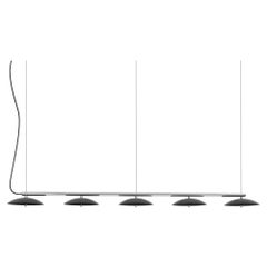 Signal Linear Pendant, by Souda, Extra Long, Black & Nickel, Made to Order