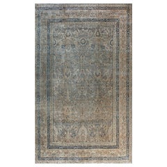 Antique Authentic Persian Meshad Handmade Wool Carpet