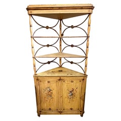 18th Century Neo Classical Painted Corner Cabinet
