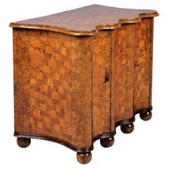 Antique Mid 19th Century, Small and Unusual Baroque Style Chest of Drawers, Scandinavian