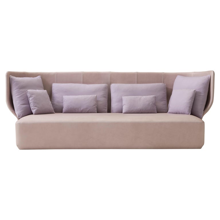 Amura 'Wazaa' Sofa in Tan Leather by Stefano Bigi For Sale