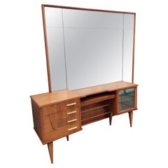 Mid-Century Modern Brazilian Dressing Table in Caviuna Wood