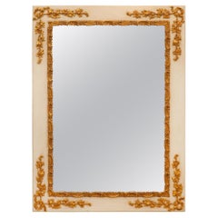 French 19th Century Louis XVI St. Patinated and Giltwood Mirror