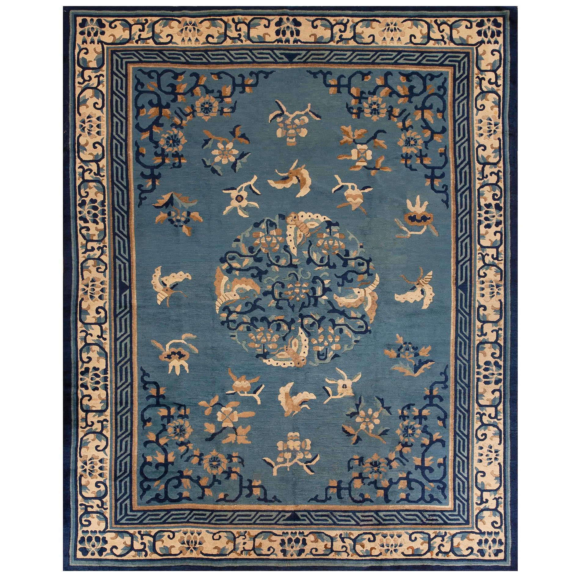 19th Century Chinese Peking Carpet ( 7' x 8'6''- 213 x 259 )