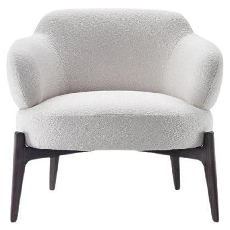Floor Sample Marelli Sign Armchair By Paolo Salvade in Boucle Upholstery 