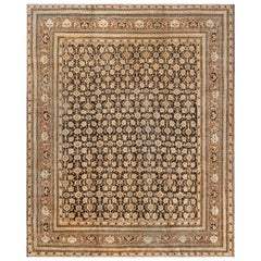 Vintage Indian Agra Botanic Handmade Wool Rug