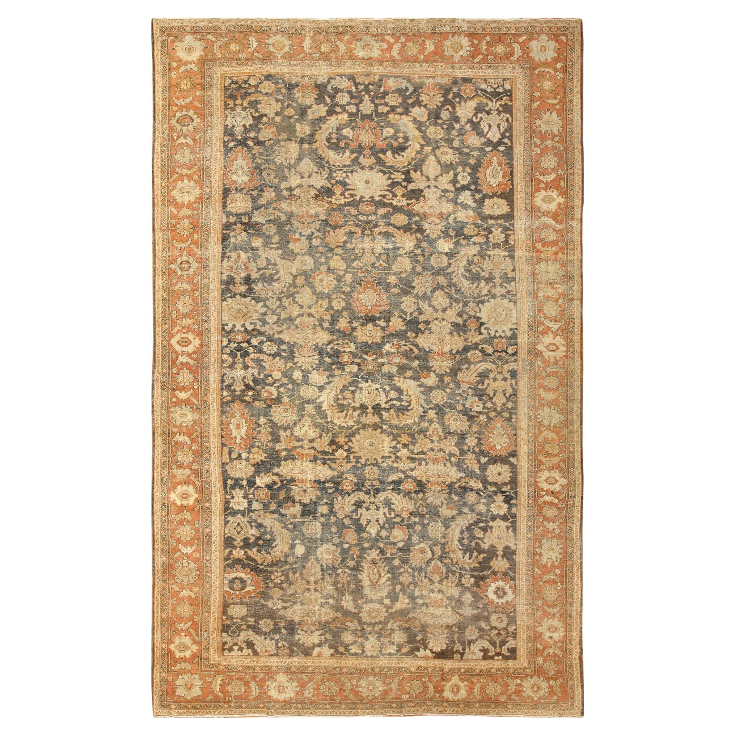 Antique Sultanabad Persian Rug. Size: 10 ft x 17 ft 3 in