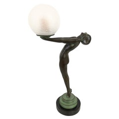 Clarté Sculpture Lueur Lamp from the Important Art Deco Artist Max Le Verrier