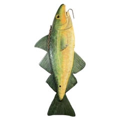 Fish sculpté de six pieds d'Angleterre