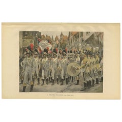 Vintage Infantry Battalion of the Dutch Army in 1807, Published in 1900