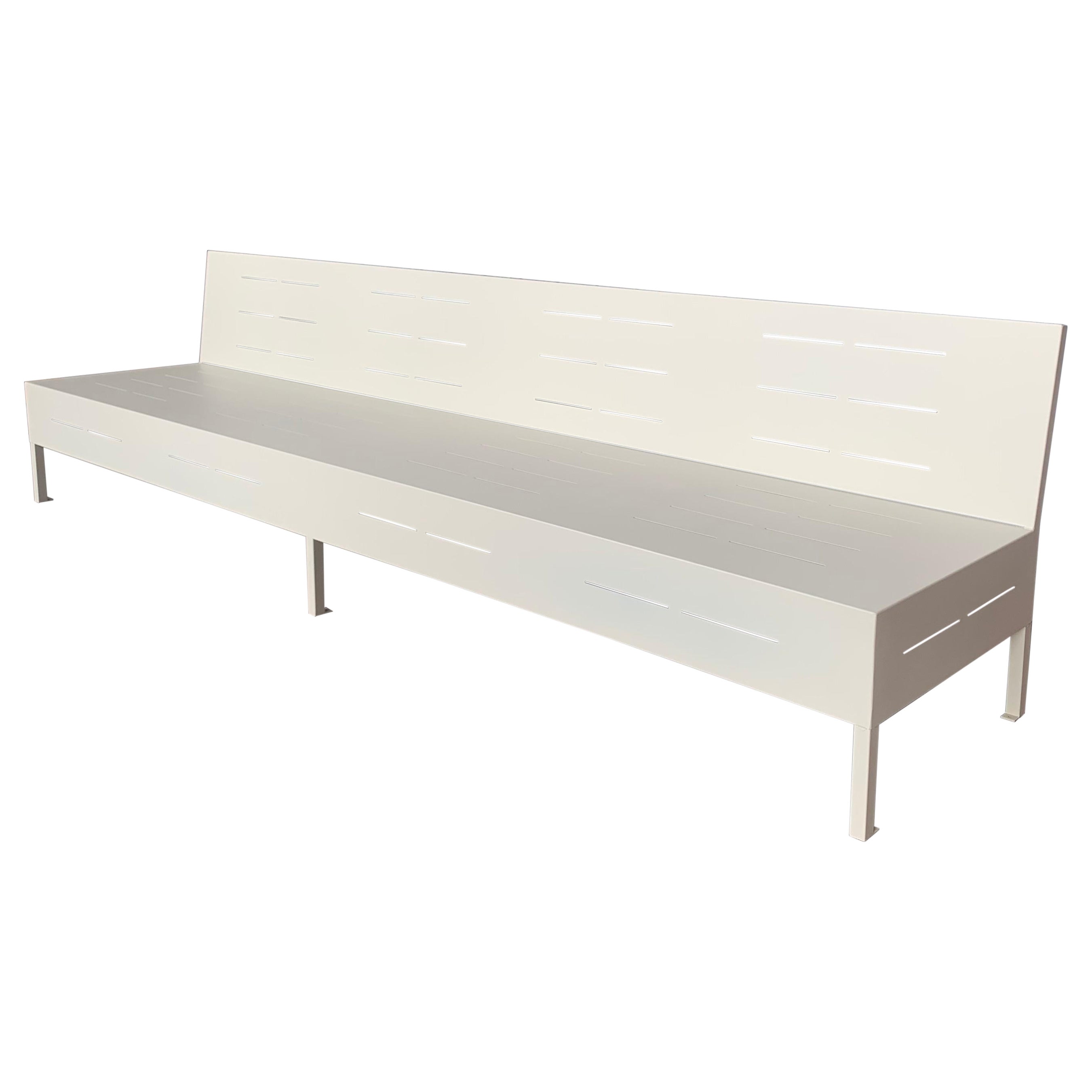 New Large Iron Hall Bench for Outdoor and Indoor with Epoxy Finished For Sale