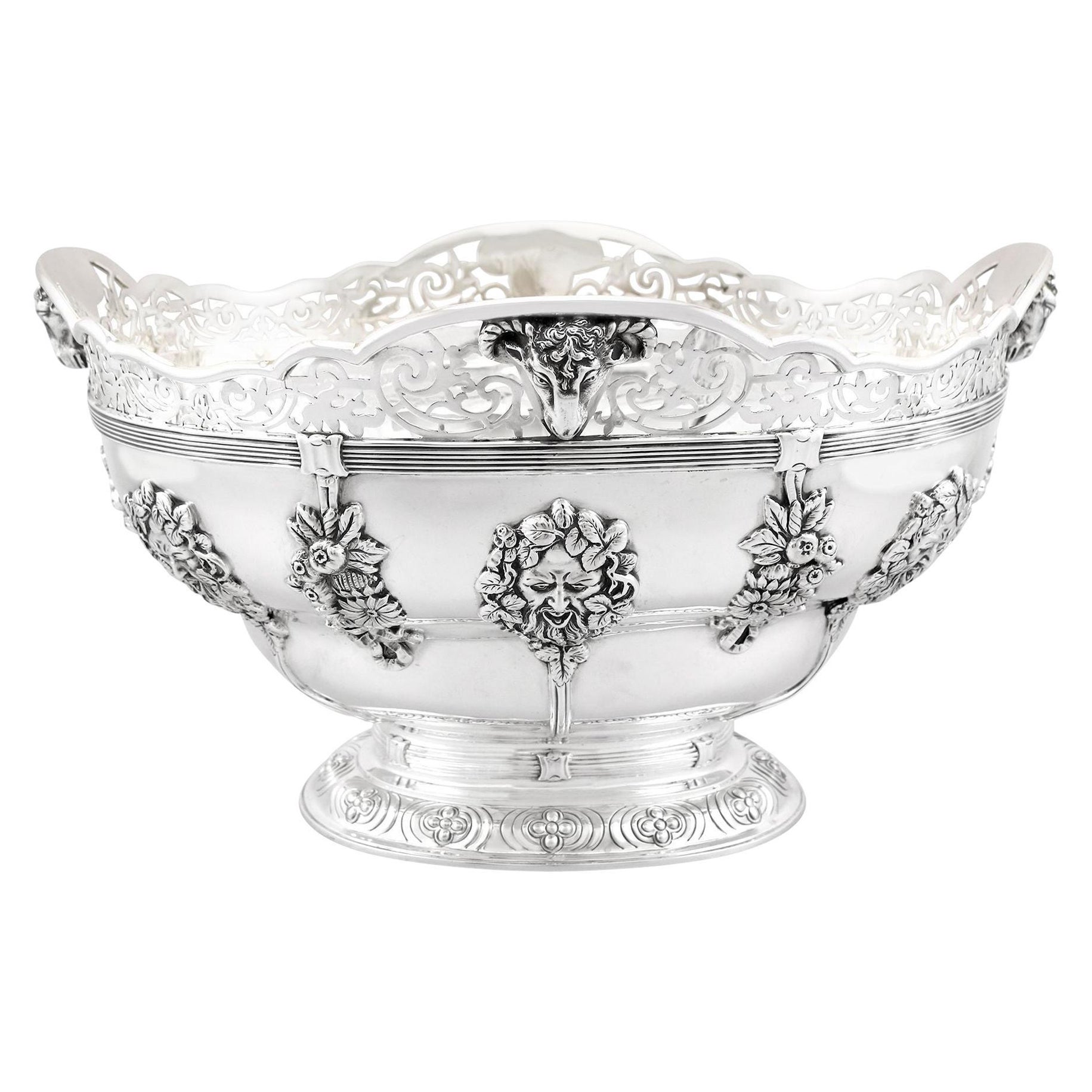 Wakely & Wheeler Antique Sterling Silver Presentation Bowl For Sale