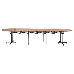 French Extendable Dining Table or Conference Table, circa 1970